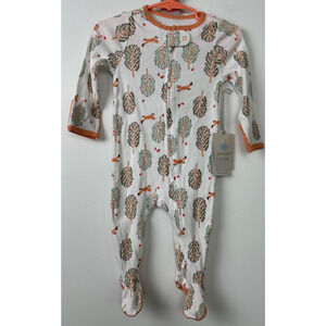 NEW Cloud Island Long Sleeve Footed Pajama Sleeper Baby 6-9 Months Fox A4